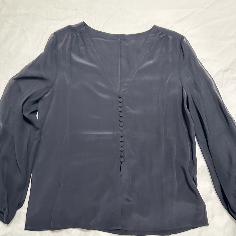 Ralph Lauren Black Long Sleeve Buttoned Blouse